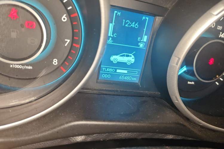 Used BAIC Weiwang S50 2016 1.5T Manual Joyful Comfort Model Odometer Close Up