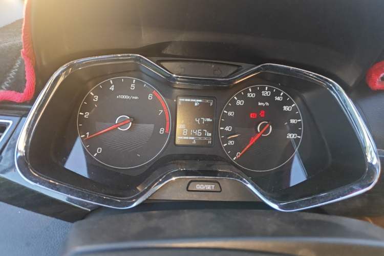 Used Baojun 310 2016 1.2L Manual Luxury Model Odometer Close Up