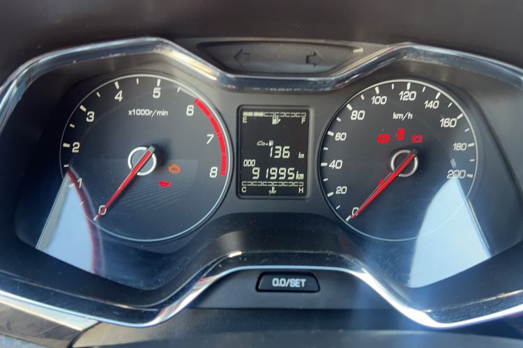 Used Baojun 310 2016 1.2L Manual Luxury Model Odometer Close Up