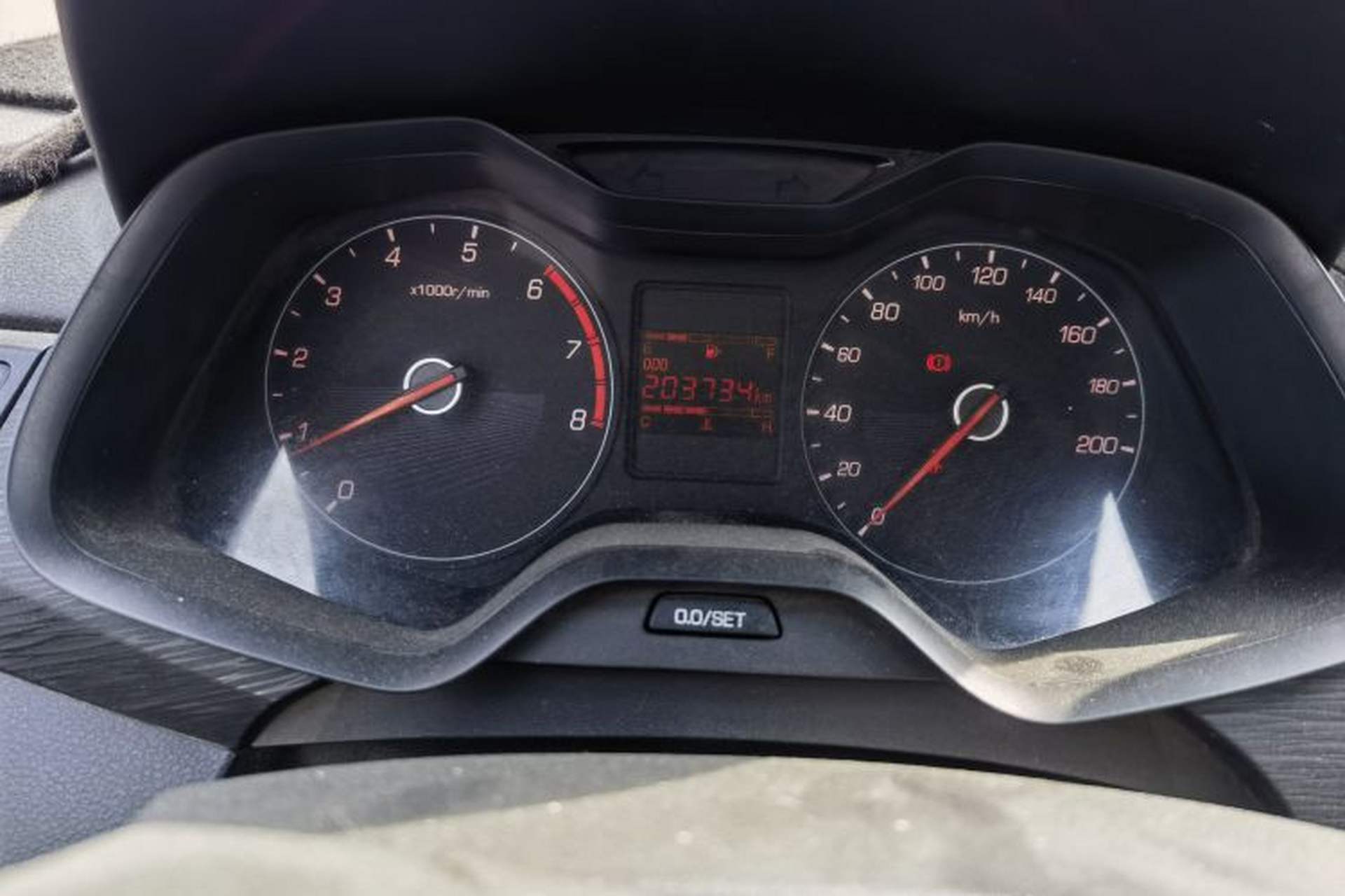 Used Baojun 310W 2017 1.2L Manual Value Edition China V Odometer Close Up