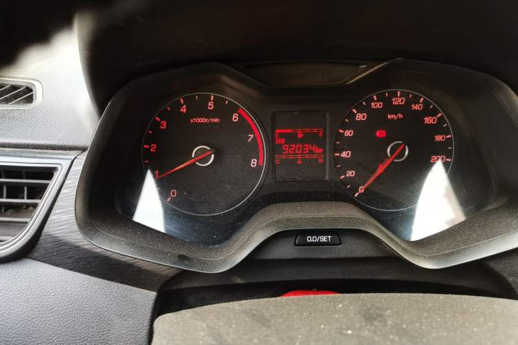 Used Baojun 310W 2017 1.2L Manual Value Edition China V Odometer Close Up