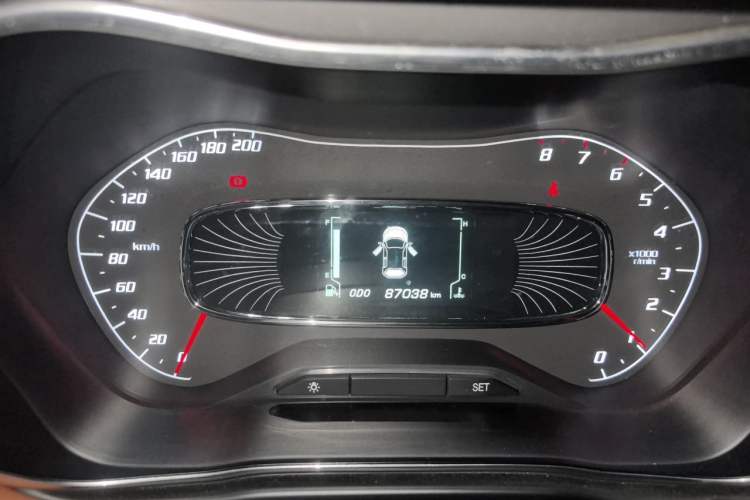 Used Baojun 510 2017 1.5L Manual Luxury Model Odometer Close Up