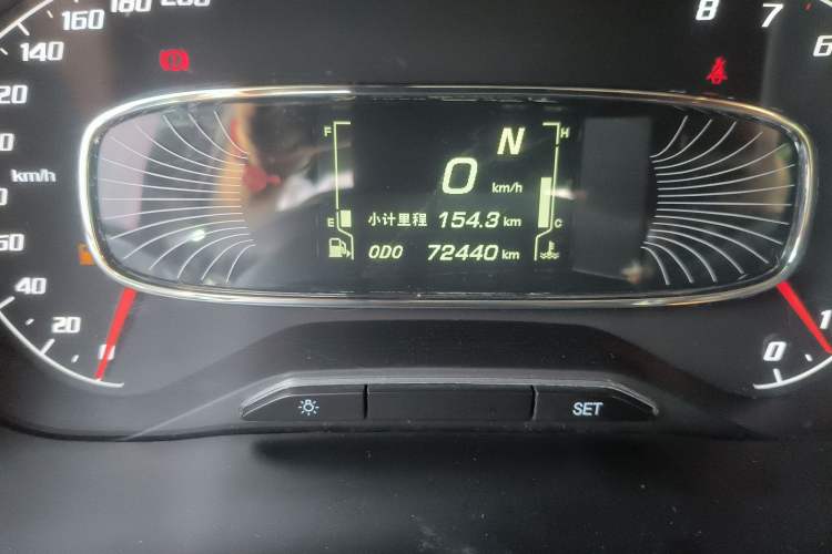 Used Baojun 510 2017 1.5L Automatic Luxury Model Odometer Close Up