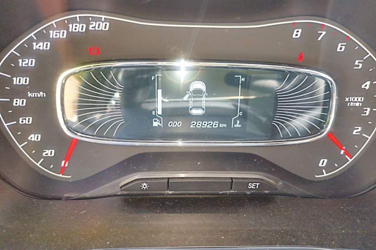 Used Baojun 510 2017 1.5L Manual Luxury Model Odometer Close Up