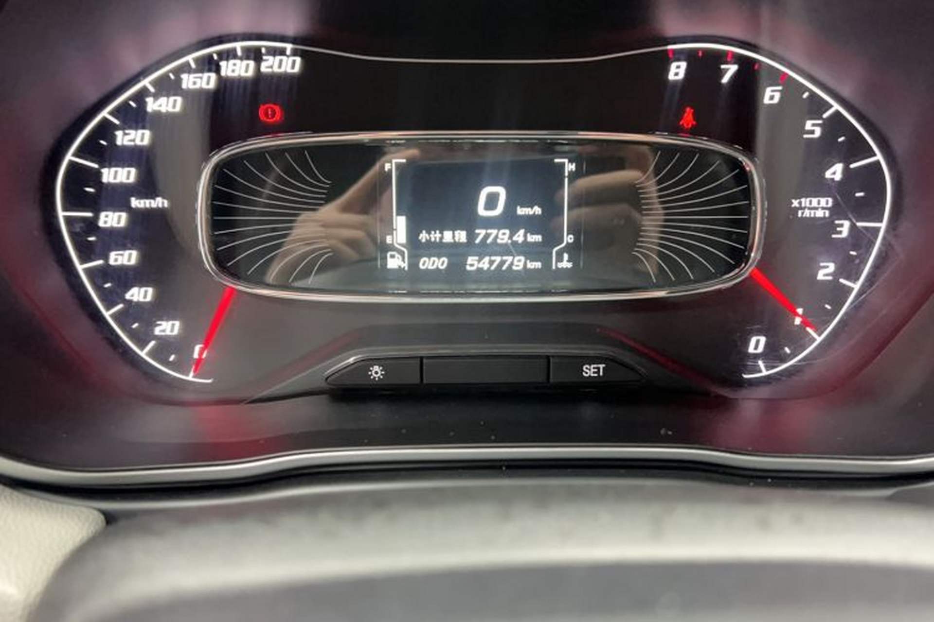 Used Baojun 510 2019 1.5L Manual Enjoyment Model 77kW China VI Emission Standard Odometer Close Up