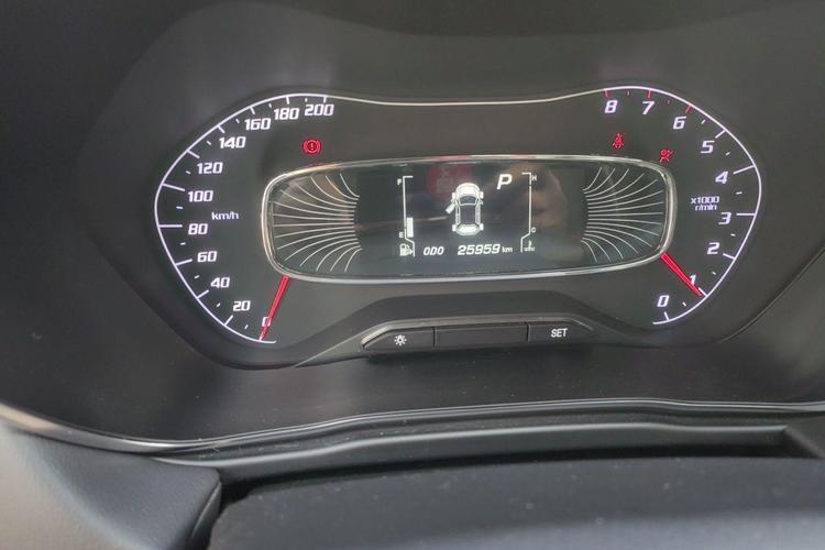 Used Baojun 510 2019 1.5L CVT Enjoyment Model China VI Emission Standard Odometer Close Up