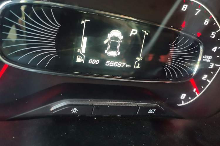 Used Baojun 510 2019 1.5L CVT Enjoyment Model China VI Emission Standard Odometer Close Up