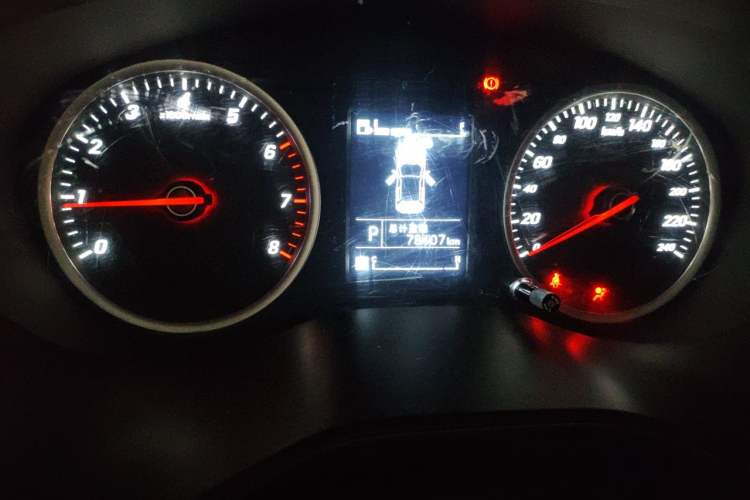 Used Baojun 530 2019 1.5T CVT Luxury Model 7 Seats China V Emission Standard Odometer Close Up