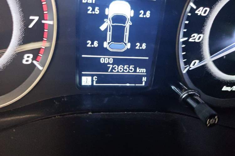Used Baojun 560 2015 1.8L manual luxury version Odometer Close Up