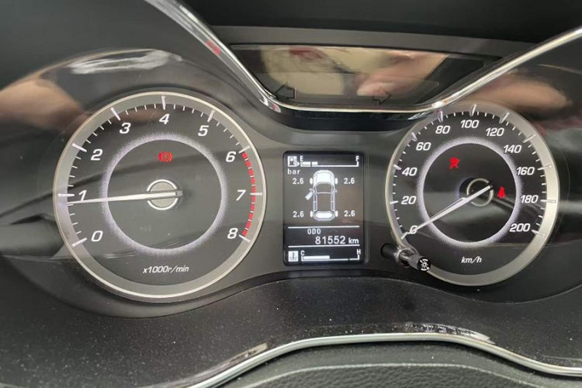 Used Baojun 560 2016 1.8L Manual Luxury Edition Odometer Close Up