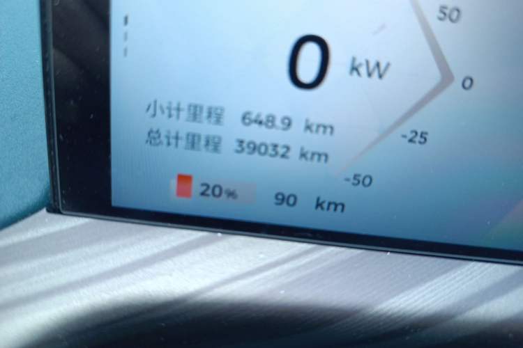 Used Baojun Cloud 2023 460 Max Odometer Close Up