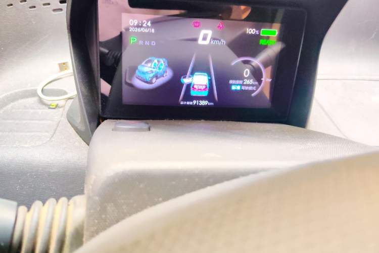 Used Baojun E100 2019 250KM Smart Drive Edition Odometer Close Up
