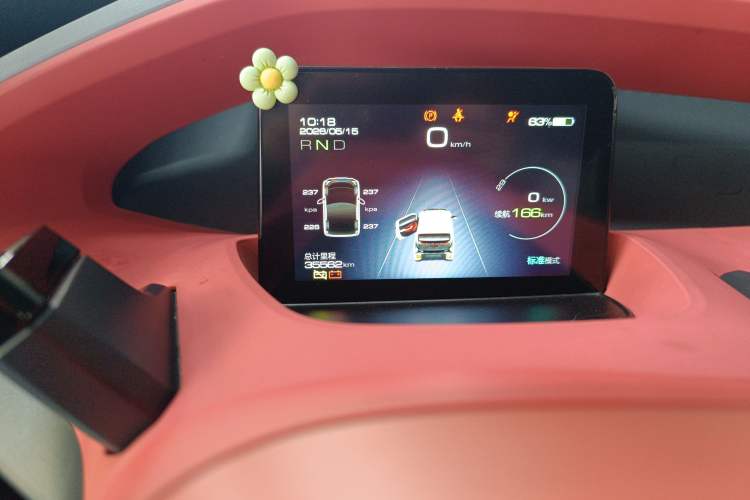 Used Baojun E200 2019 250KM Smart Drive Edition Odometer Close Up