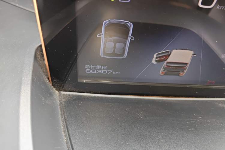Used Baojun E200 2020 305KM Smart Drive Version Odometer Close Up
