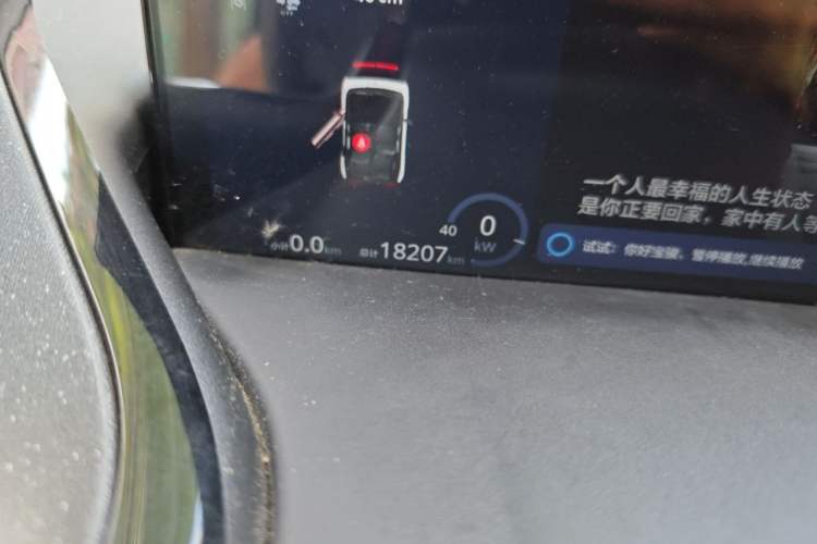 Used Baojun E300 2020 Interstellar Future Edition Odometer Close Up