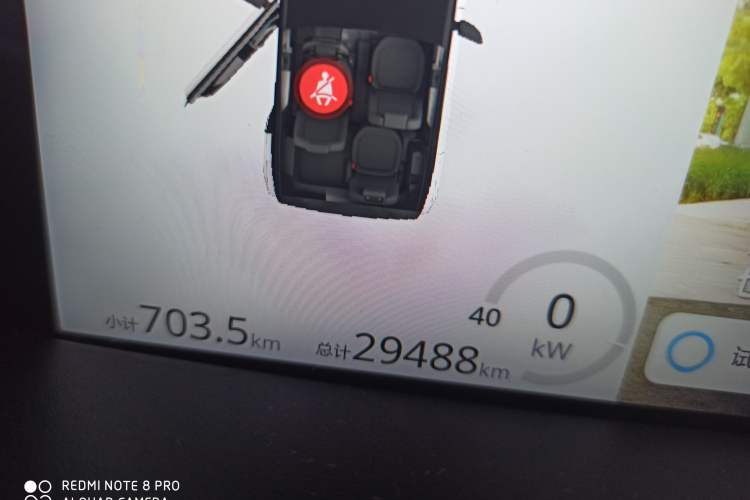 Used Baojun E300 2020 Starry Intelligence Edition Odometer Close Up
