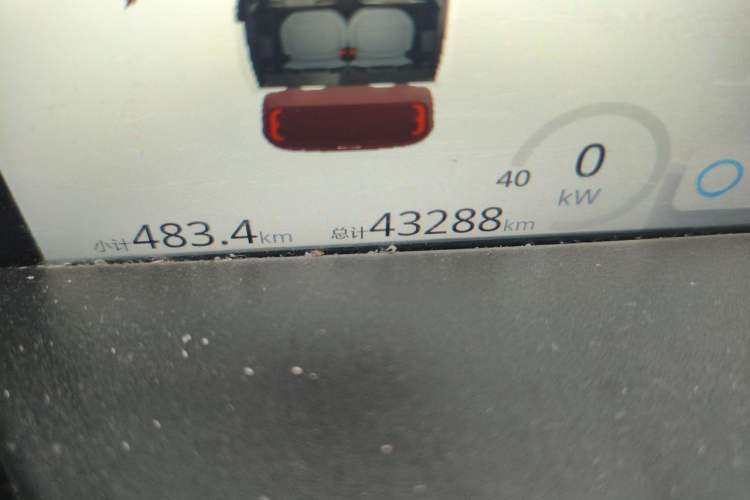Used Baojun KiWi EV 2021 Artist Model Lithium Iron Phosphate Odometer Close Up