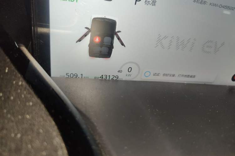 Used Baojun KiWi EV 2021 Artist Model Lithium Iron Phosphate Odometer Close Up