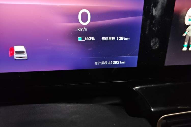 Used Baojun KiWi EV 2023 DJI Edition Lithium Iron Phosphate Odometer Close Up