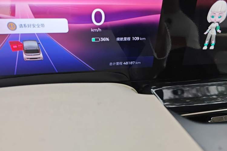Used Baojun KiWi EV 2023 Smart Luxury Edition Lithium Iron Phosphate Odometer Close Up