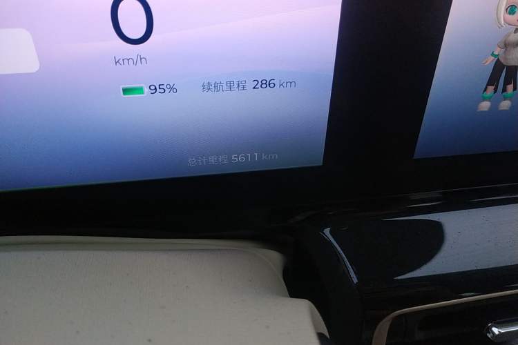 Used Baojun KiWi EV 2023 DJI Edition Lithium Iron Phosphate Odometer Close Up