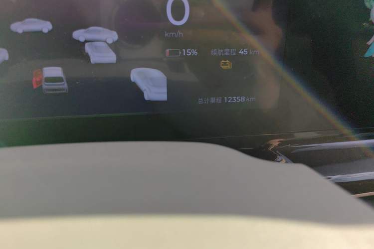 Used Baojun KiWi EV 2023 DJI Edition Lithium Iron Phosphate Odometer Close Up