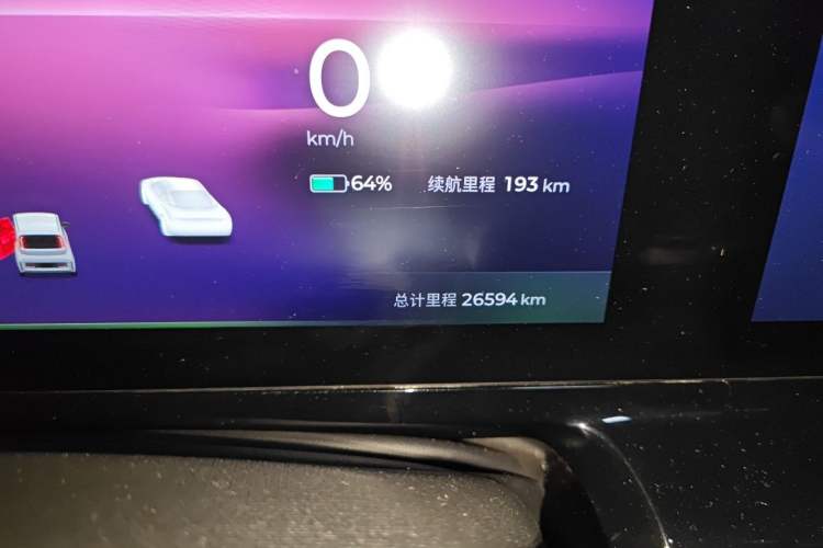 Used Baojun KiWi EV 2023 DJI Edition Lithium Iron Phosphate Odometer Close Up