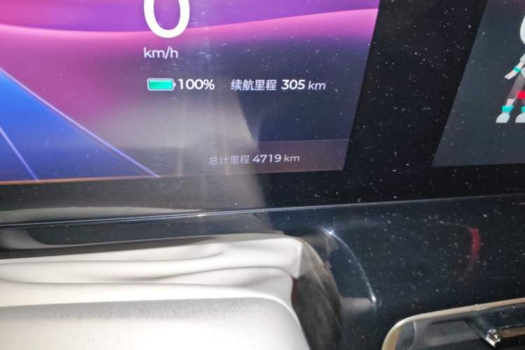 Used Baojun KiWi EV 2023 Smart Luxury Edition Lithium Iron Phosphate Odometer Close Up