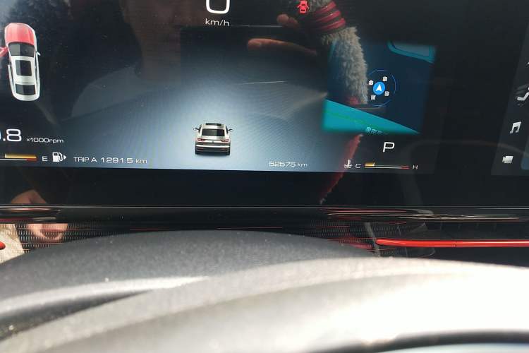 Used Baojun RC-6 2019 1.5T CVT 24-Hour Online Flagship Edition Odometer Close Up