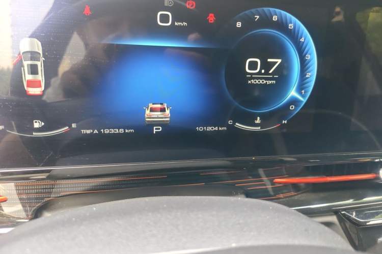 Used Baojun RC-6 2019 1.5T CVT 24-Hour Online Prestige Edition Odometer Close Up
