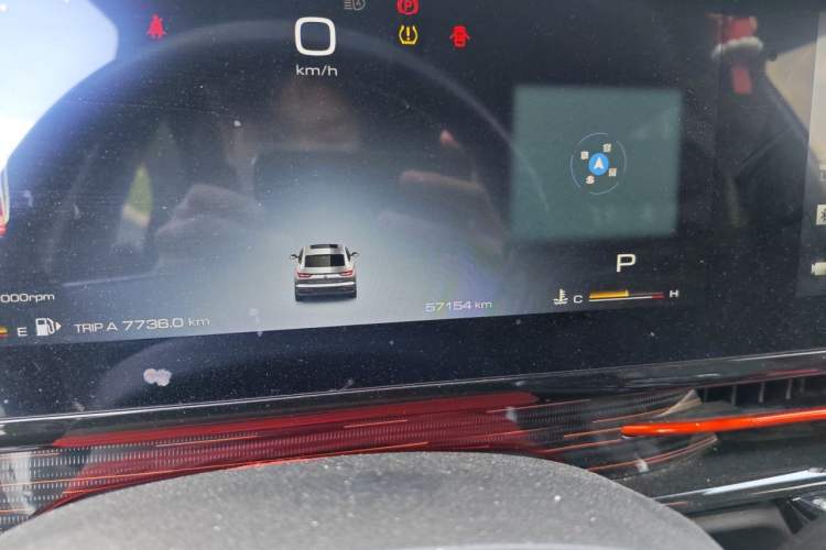 Used Baojun RC-6 2019 1.5T CVT 24-Hour Online Prestige Edition Odometer Close Up