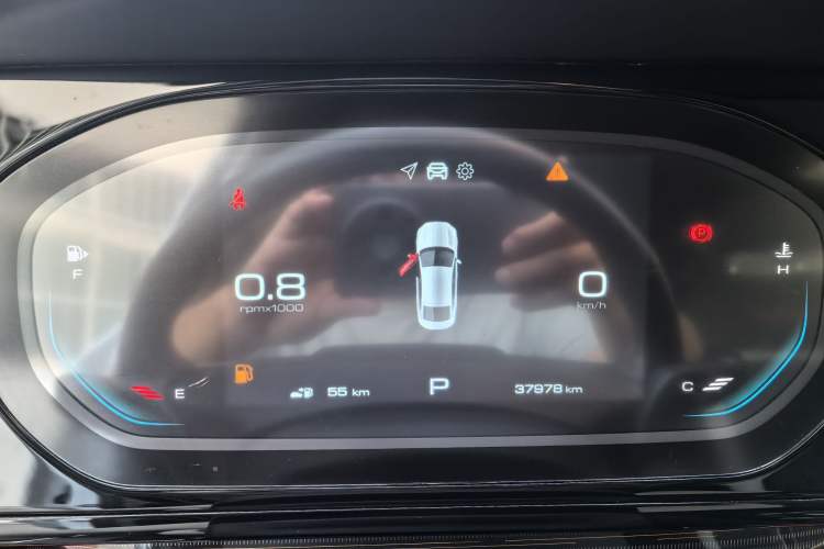 Used Baojun RC-6 2019 1.5T CVT 24-Hour Online Luxury Edition Odometer Close Up
