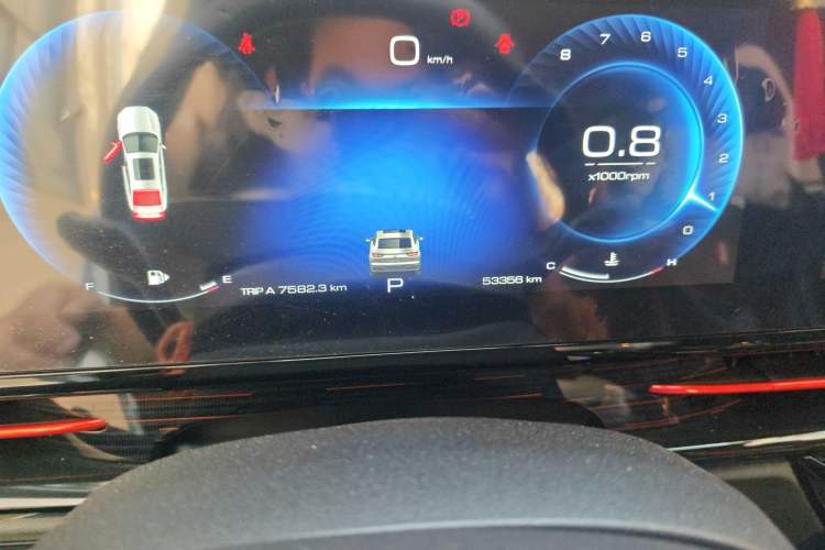 Used Baojun RC-6 2019 1.5T CVT 24-Hour Online Prestige Edition Odometer Close Up