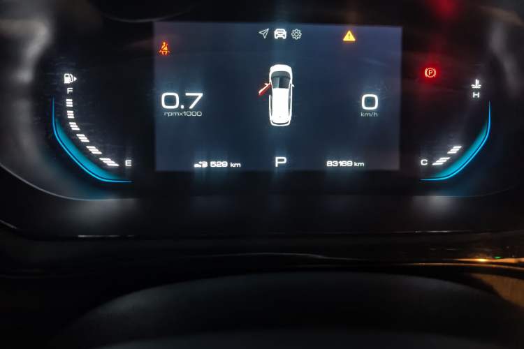 Used Baojun RM-5 2019 1.5T CVT Elite Version with 24-Hour Online Service 5 Seats Odometer Close Up