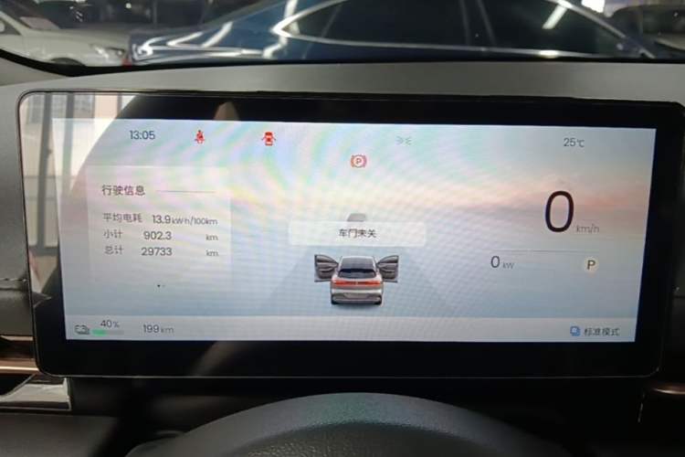 Used Baojun Yunhai 2025 Model 500km Pure Electric Travel Edition Instrument Cluster