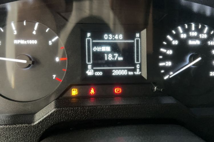 Used BAW 212 Classic 2023 Sniper 2.4T Manual Light-duty Model Odometer Close Up
