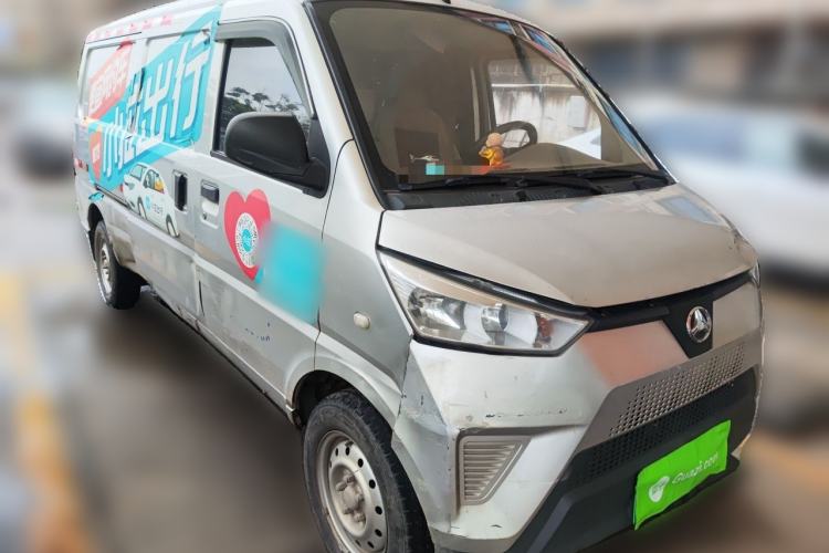 Used BAW BAIC Mini Hippo 2020 All-Electric Van Logistics Vehicle Battery Non-Heated Version Front Right 45 Deg