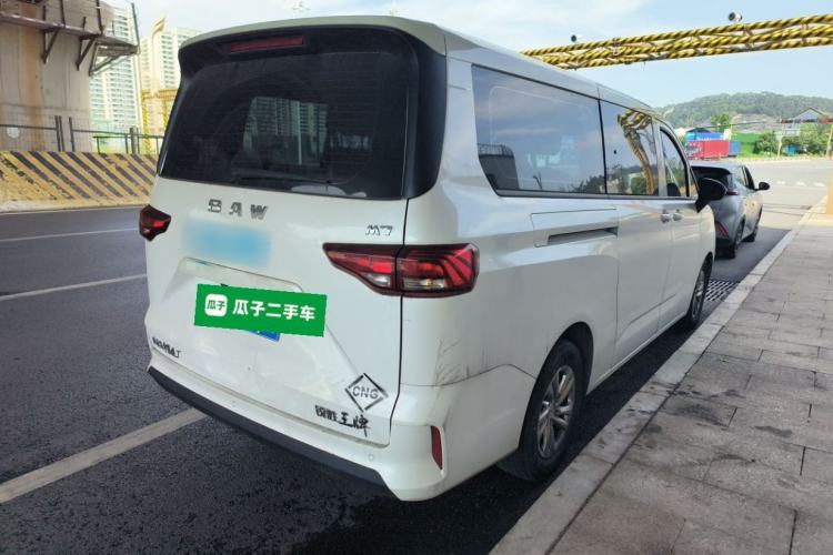 Used BAW Ruisheng Ace M7 2023 2.0L CNG Long Wheelbase Luxury Commercial Version with 9 Individual Seats Rear Right 45 Deg