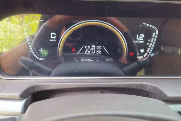 Used BAW Ruisheng Ace M7 2024 2.0L CNG Comfort Version 7 Seats Odometer Close Up