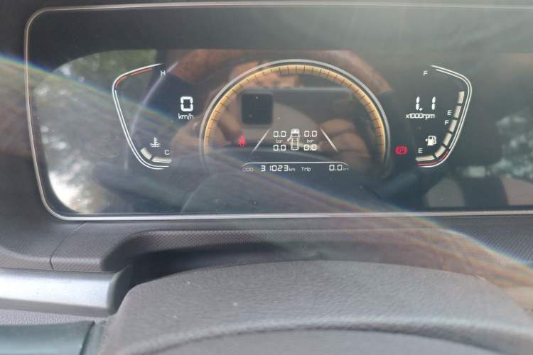 Used BAW Ruisheng Ace M7 2024 2.0L CNG Comfort Version 7 Seats Odometer Close Up