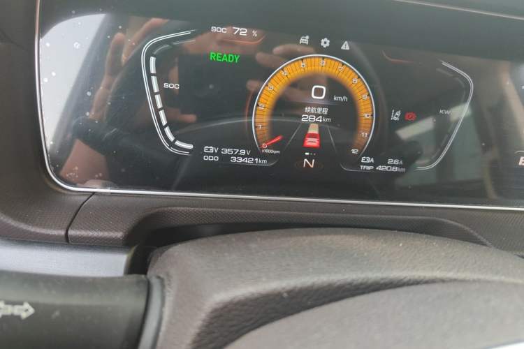 Used BAW Ruisheng Ace M7 New Energy 2023 Long Wheelbase · Luxury Commercial Version Guoxuan 9-seater 65kWh Odometer Close Up