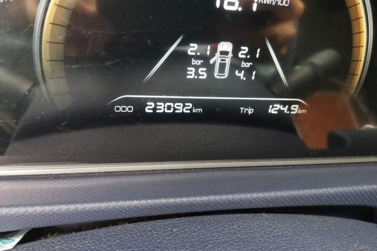 Used BAW Ruisheng Ace M7 New Energy 2025 270KM Entrepreneur Edition 7 Seats Odometer Close Up