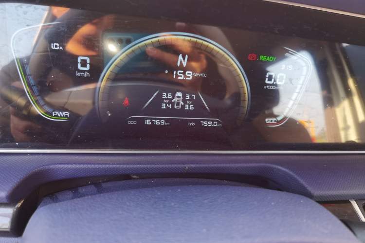 Used BAW Ruisheng Ace M7 New Energy 2025 270KM Entrepreneur Edition 7 Seats Odometer Close Up