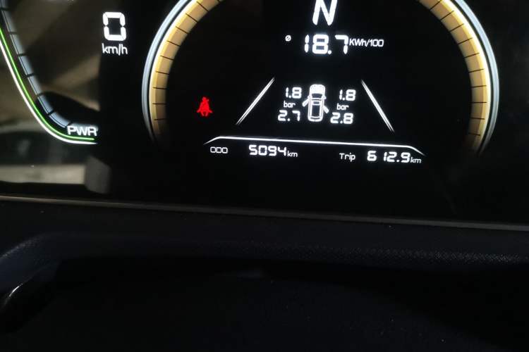 Used BAW Ruisheng Ace M7 New Energy 2025 365KM Entrepreneur Edition 7-seater Odometer Close Up