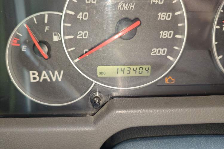 Used BAW Warrior 2008 2.7L five-door four-wheel drive gasoline version Odometer Close Up