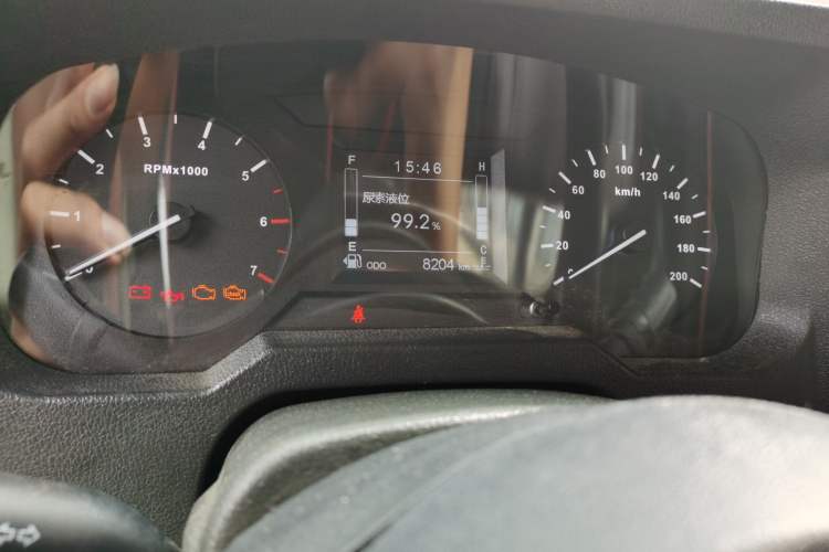 Used BAW Warrior 2019 2.5T five-door four-wheel-drive diesel version Odometer Close Up