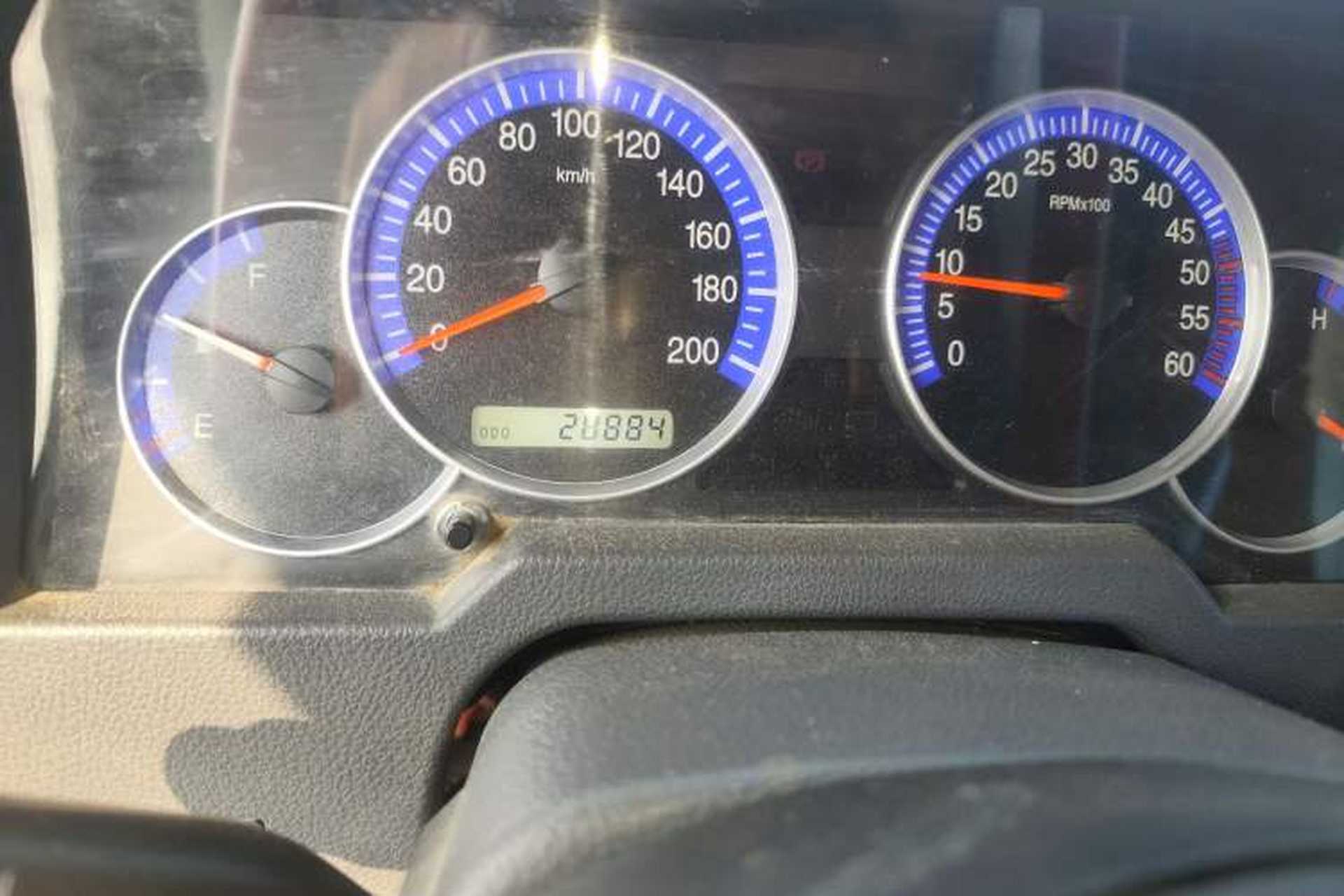Used BAW Warrior Pickup 2018 2.8T diesel integrated double-row 3035 wheelbase Odometer Close Up