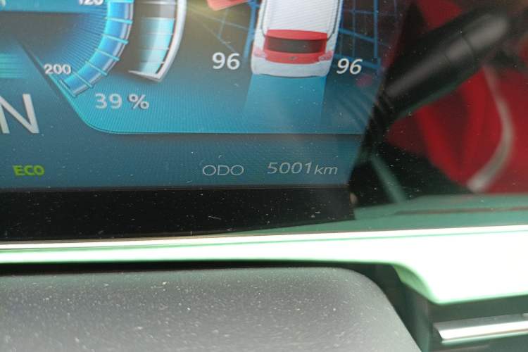Used BAW Yuanbao 2022 Edition Pure Cute Version Odometer Close Up