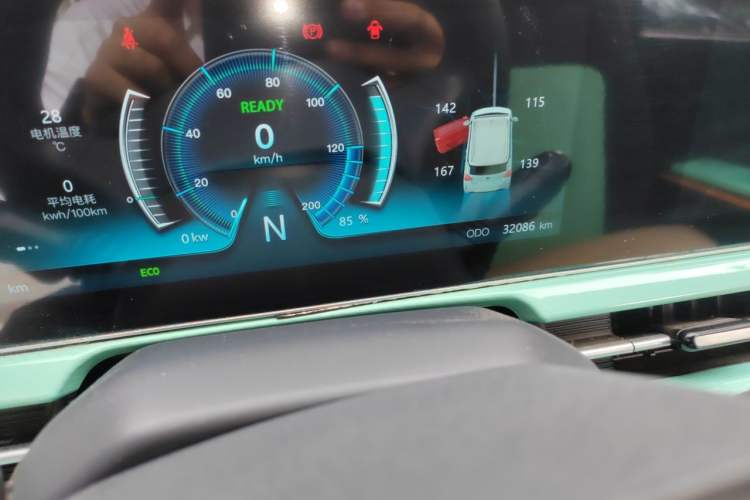 Used BAW Yuanbao 2022 Bao Meng Edition Odometer Close Up
