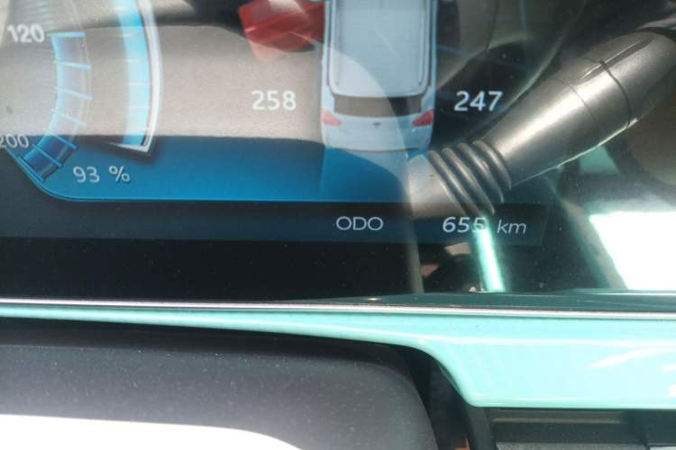 Used BAW Yuanbao 2022 Smart Version Odometer Close Up